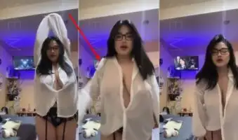 Puting Susu Tobrut Kak Lynn Kemeja Putih Instagram