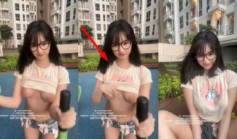 Arachu Mulai Eksib Pap Toket Kecil di Taman Apartemen